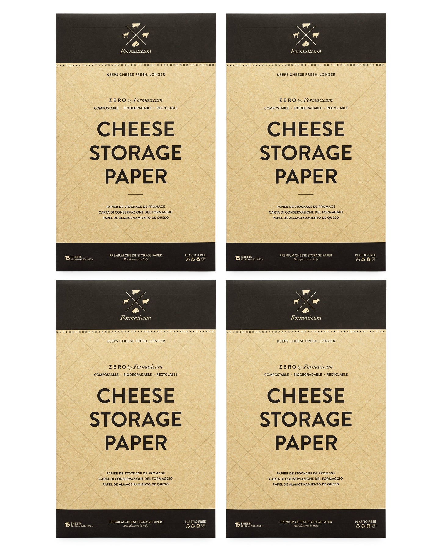 Zero Cheese Storage Paper 60 Sheets ($8.25 Pack)
