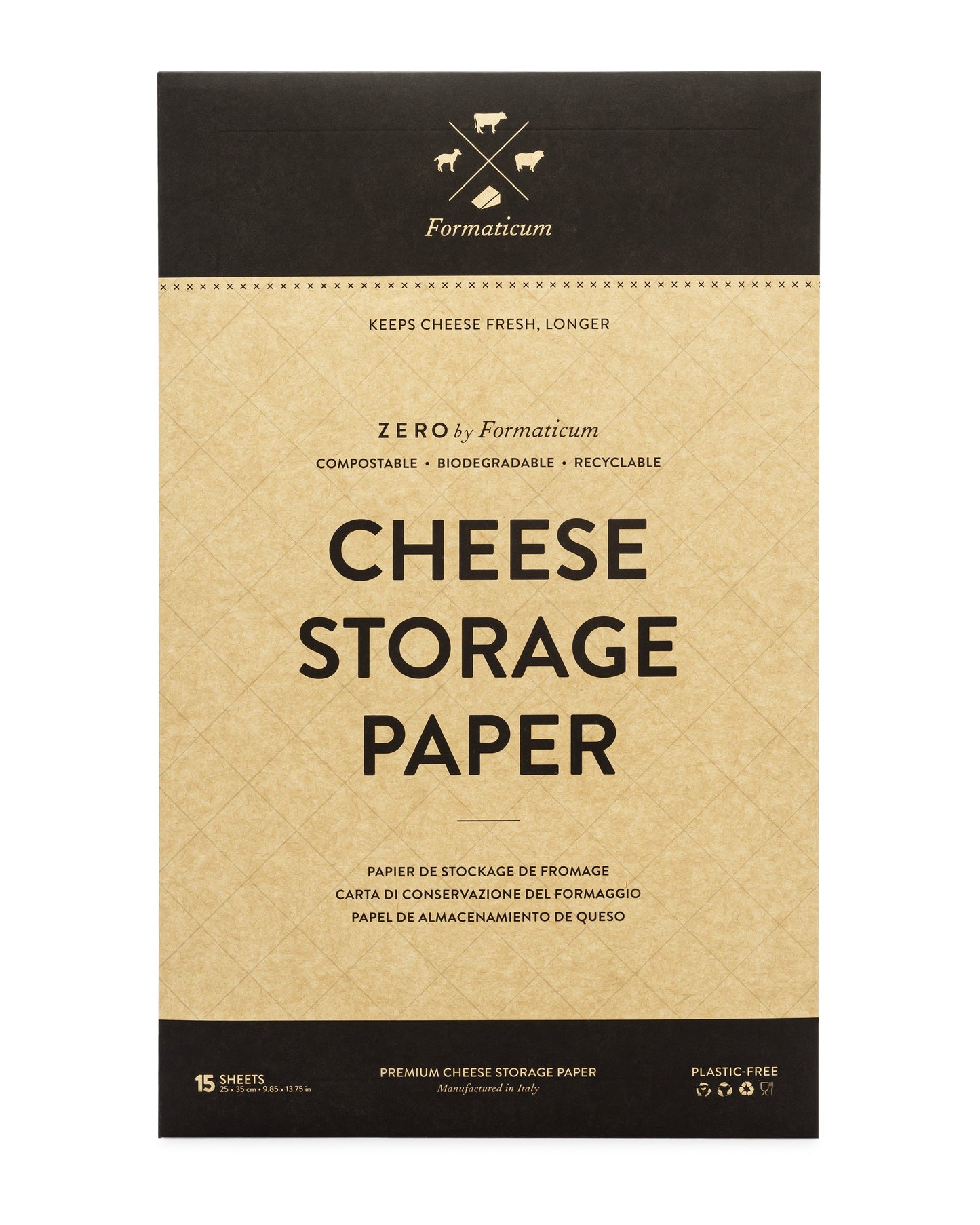 Zero Cheese Storage Paper 15 Sheets ($9.00 Pack)