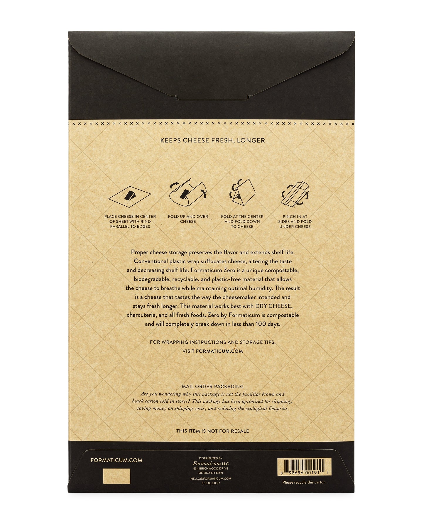 Zero Cheese Storage Paper