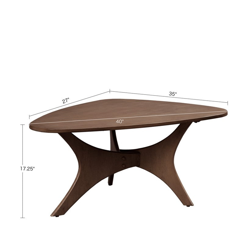Blaze Triangle Wood Coffee Table
