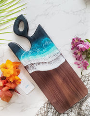 Medium Signature Handle Boards Walnut Bali Breeze (Dark Turquoise)