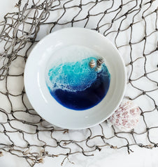 Round Trinket Dish Tropical Getaway