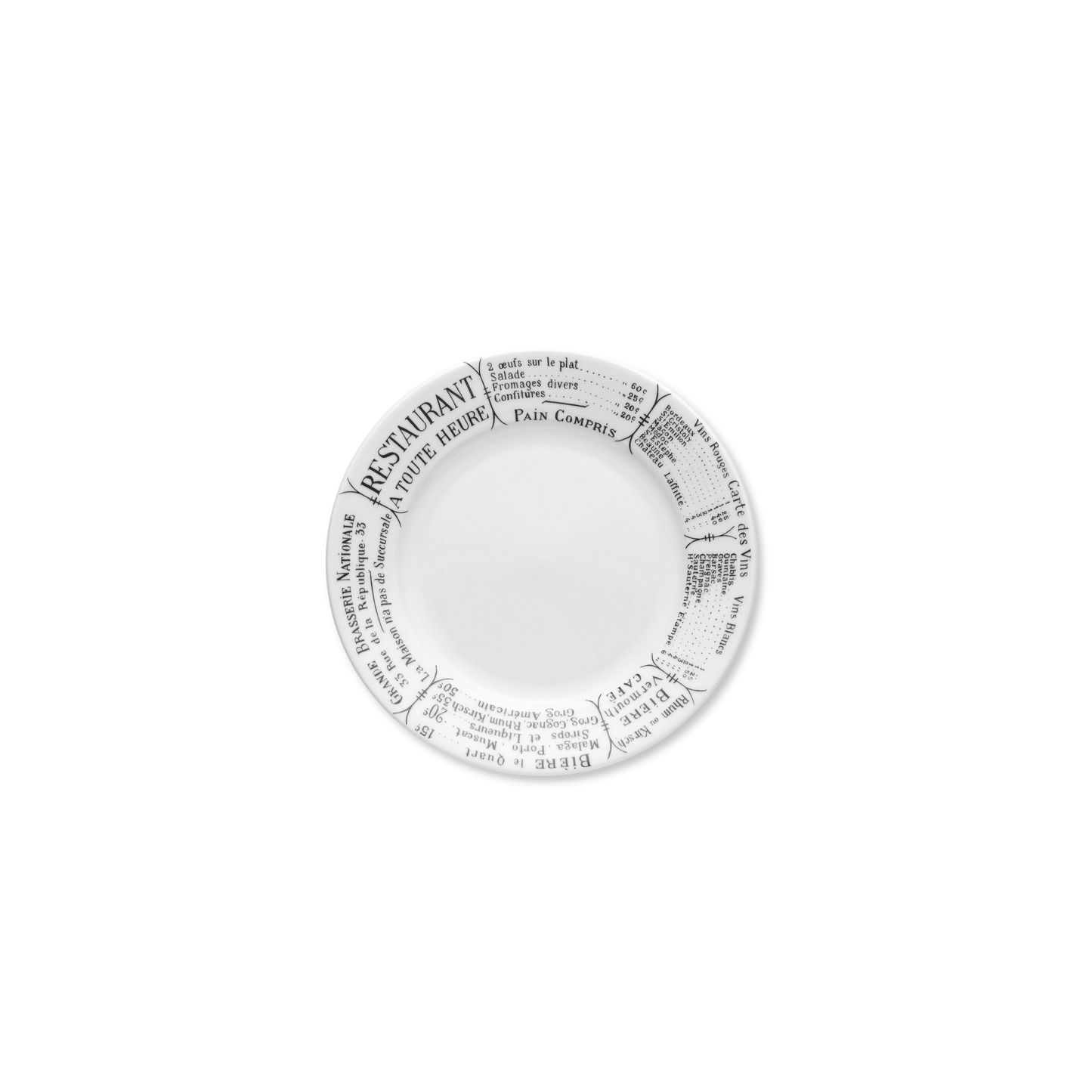 Brasserie Plates, Sets of 4 6.5" diam - Set of 4