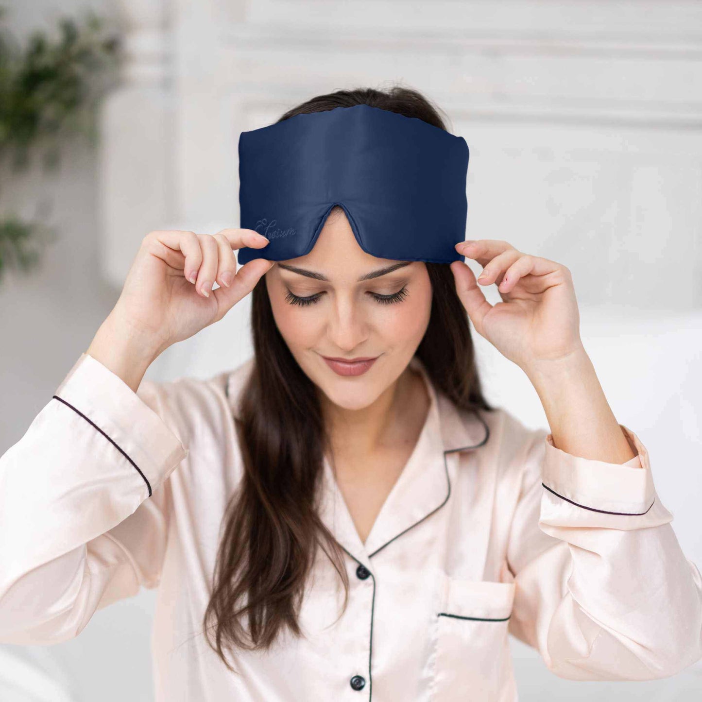 Silk Sleep Mask Navy