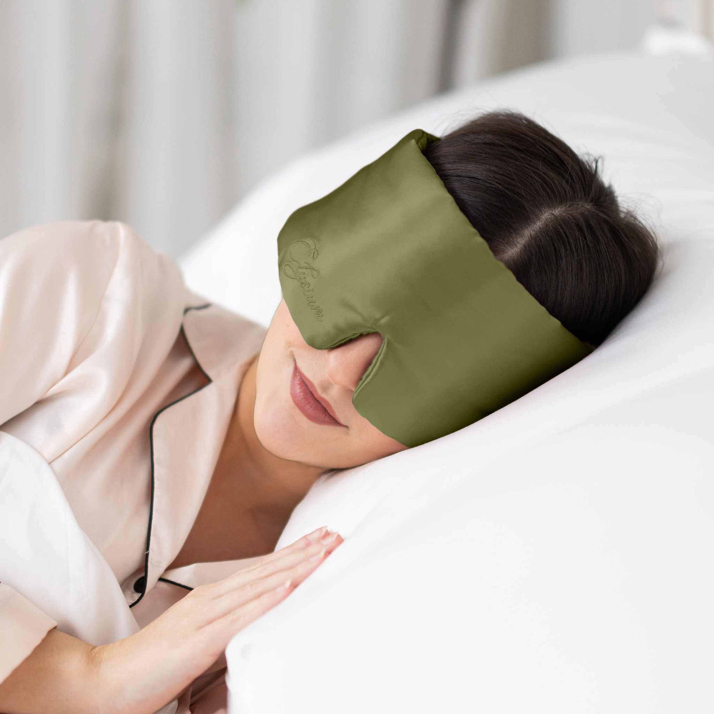 Silk Sleep Mask Avocado