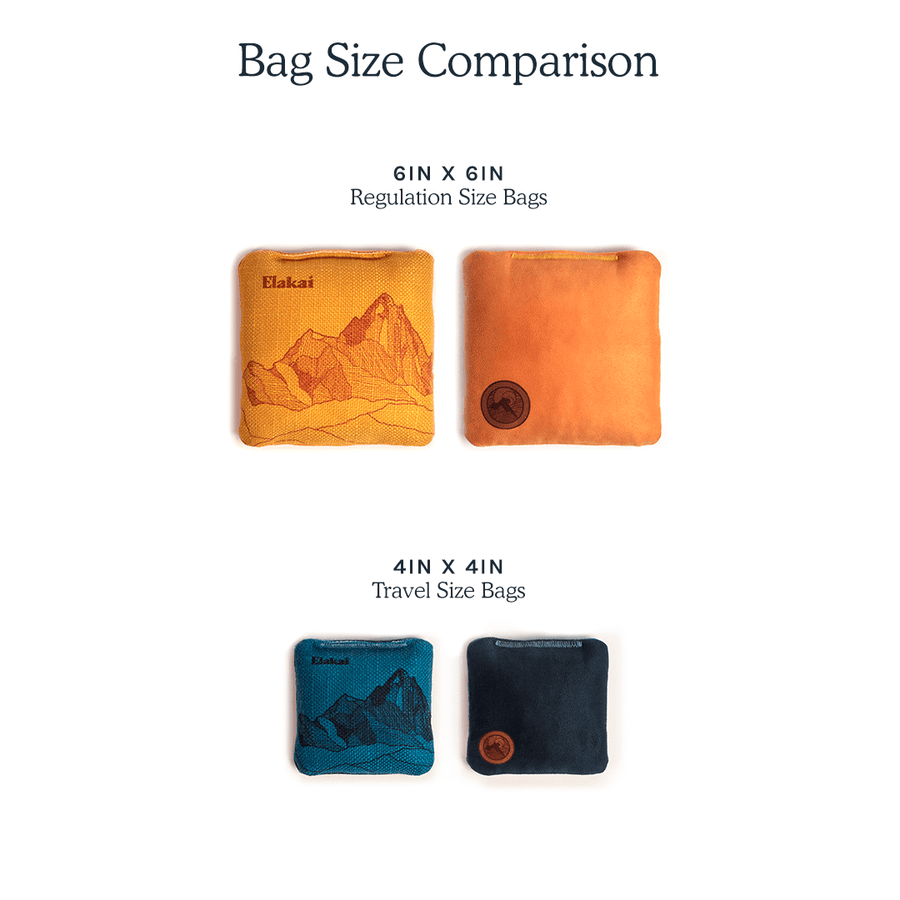 4-in Travel Herringbone Cornhole Bags | Premium All-Weather Collection
