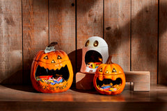 White Ceramic Ghost Open Mouth Candy Container