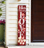 48" Red & White Solid Wood LOVE Valentine’s Day Porch Sign
