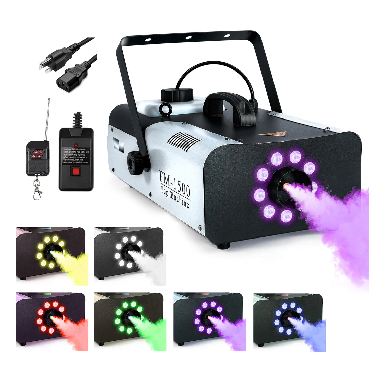 5 Core Fog Machine 1500W Smoke Machine 6000CFM