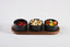 Ceramic Condiment Set on Acacia Wood Base