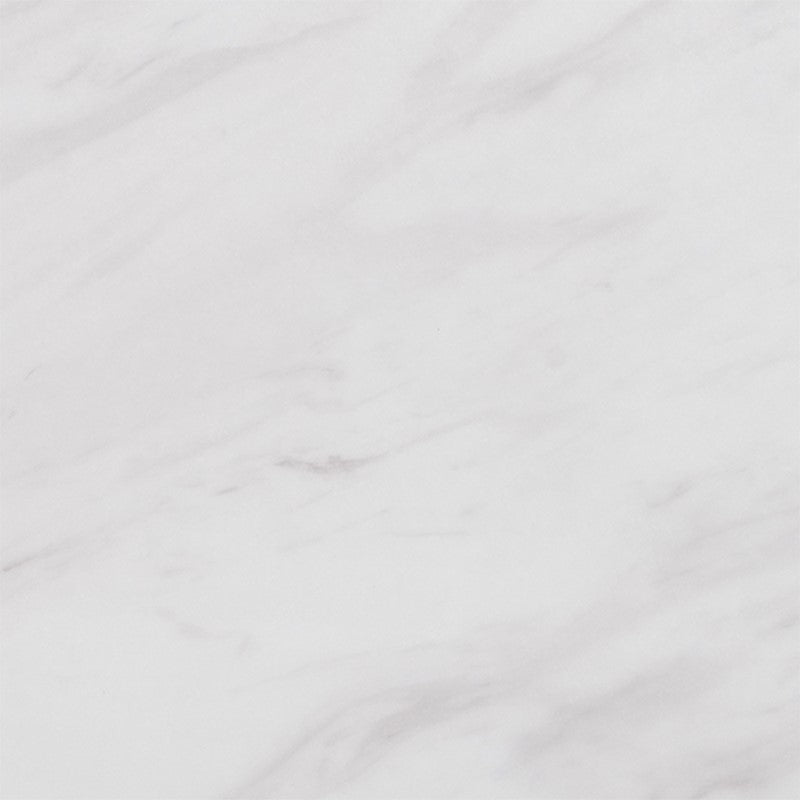 Layana Faux White Marble Console Table with Reeded Wooden Pillar Legs
