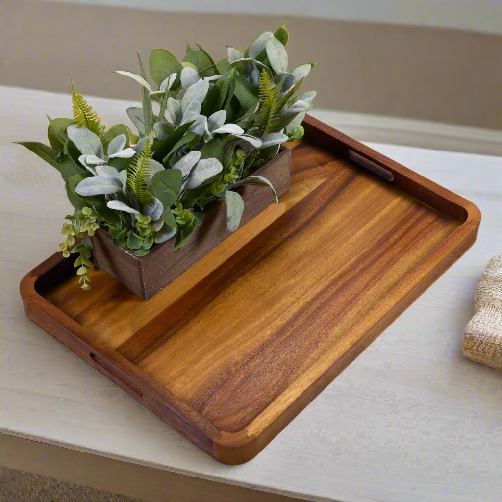 Rectangular Serving Tray - Solid Bottom Large