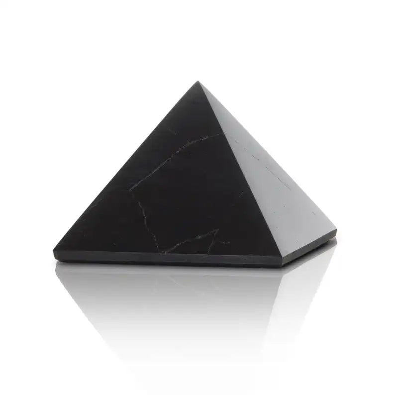 Shungite Stone Home EMF Defender 50mm Pyramid
