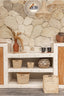 Woven Rattan Cube Storage Baskets Extra Small