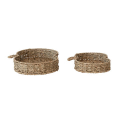 Hand-Woven Seagrass Pumpkin Trays | 2 Sizes
