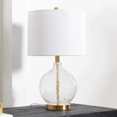 Ciel Contemporary Glass Textured Table Lamp
