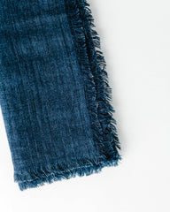 Stone Washed Linen Dinner Napkins Navy Set of 2