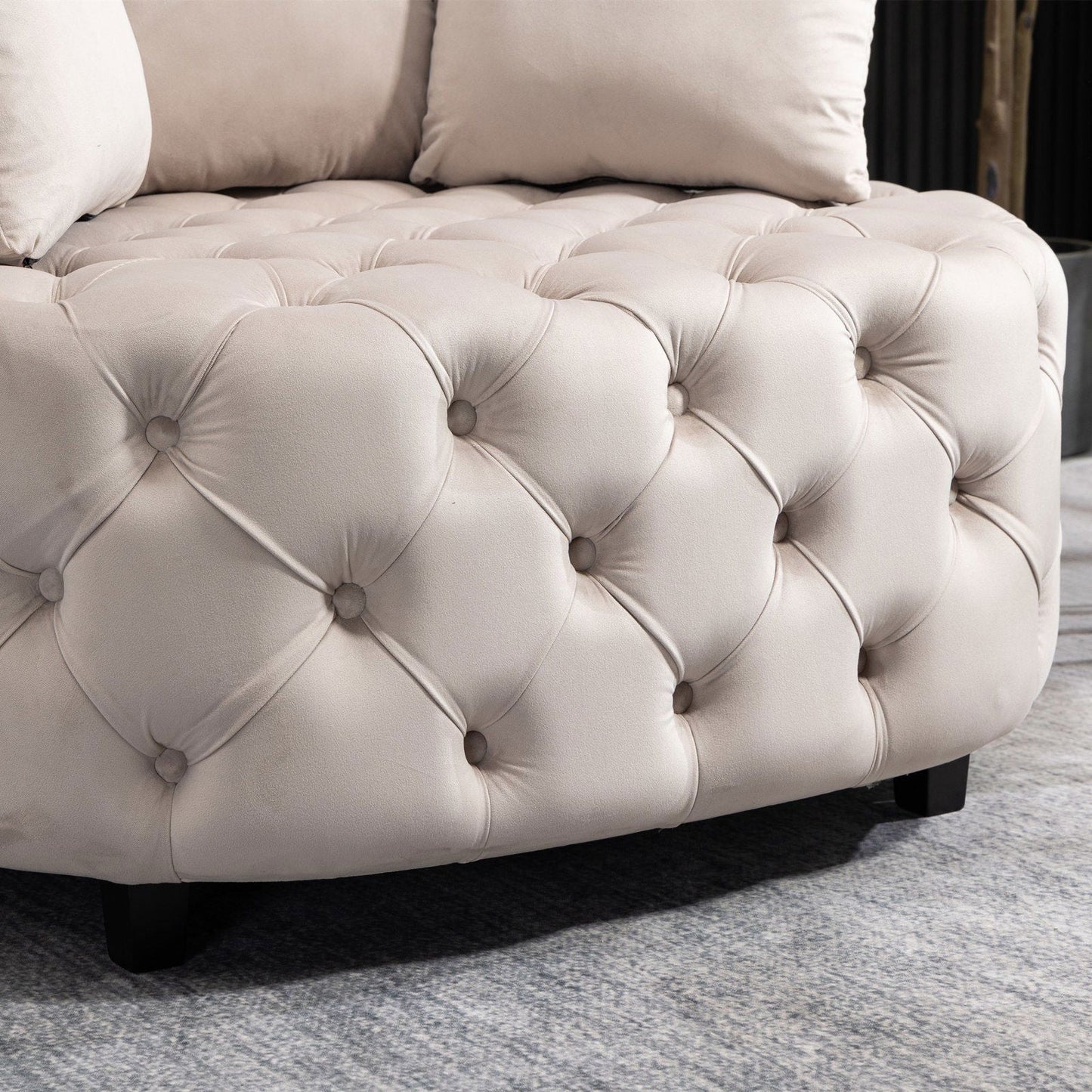 Matthias Plush Velvet Barrel Chair with Solid Wood Legs - Available in 3 Colors