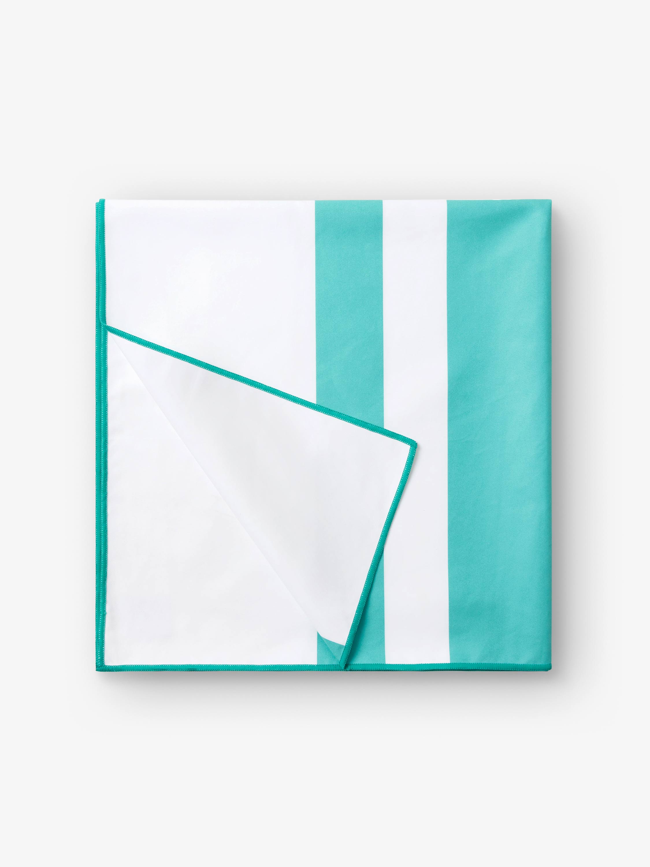 Aqua Microfiber Beach Towel