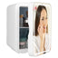Multifunctional 6L Portable Skincare Fridge with HD Mirror and LED Light Default Title