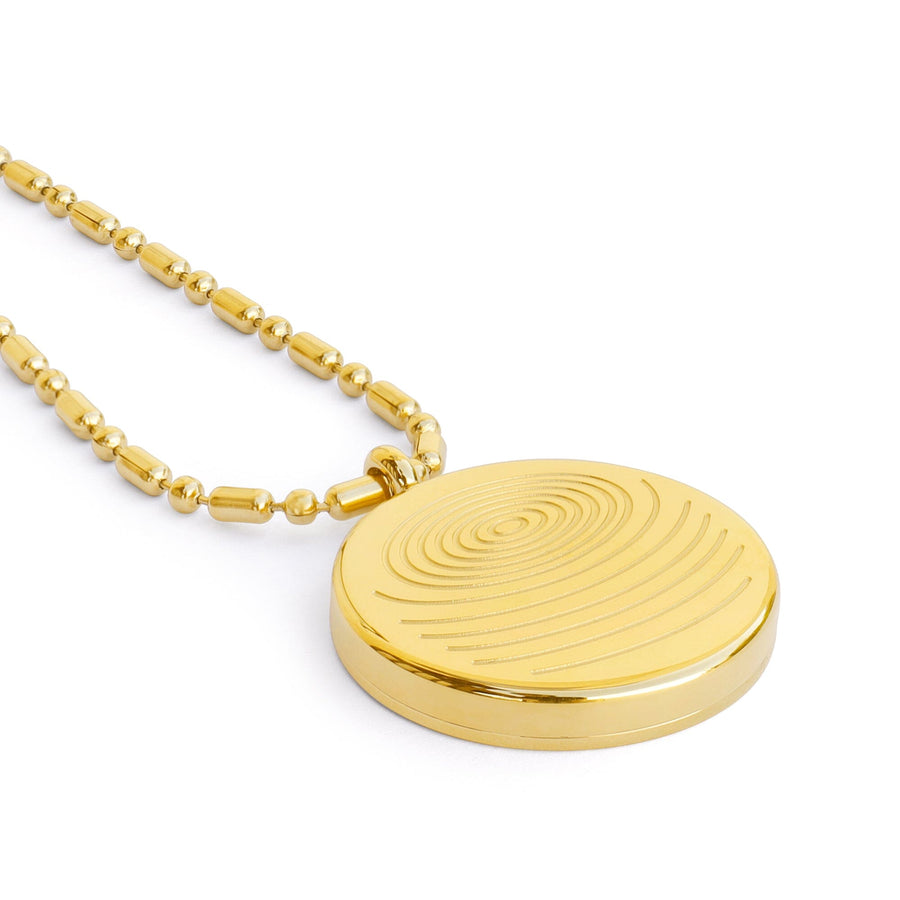 Defense Pendant Gold Tone