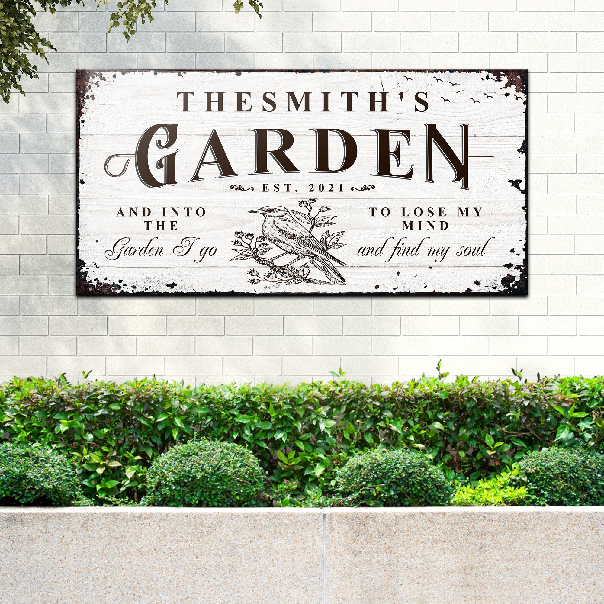 Family Garden Sign Style 1