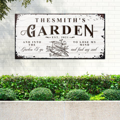 Family Garden Sign Style 1