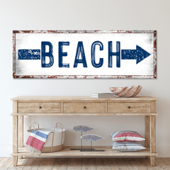 Beach Arrow Sign