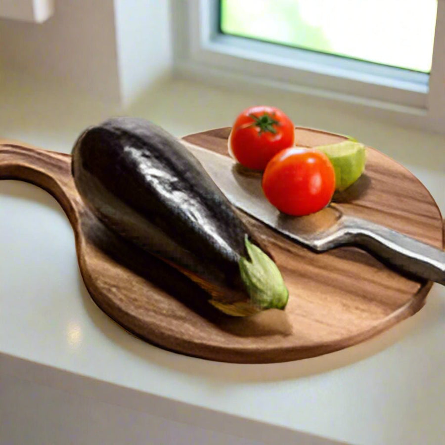 Acacia Wood Cutting / Charcuterie Board - Round Medium