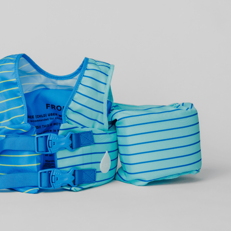 Blue Lemonade Stripe Kids Float