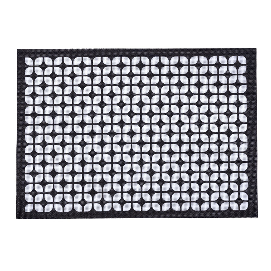 Breeze Block double-sided Woven Placemat-Black