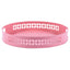 Breeze Block Metal Serving Tray Round-Pink