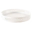 Breeze Block Metal Serving Tray Round-White