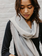 Brushed Alpaca Striped Scarf Polar Drift