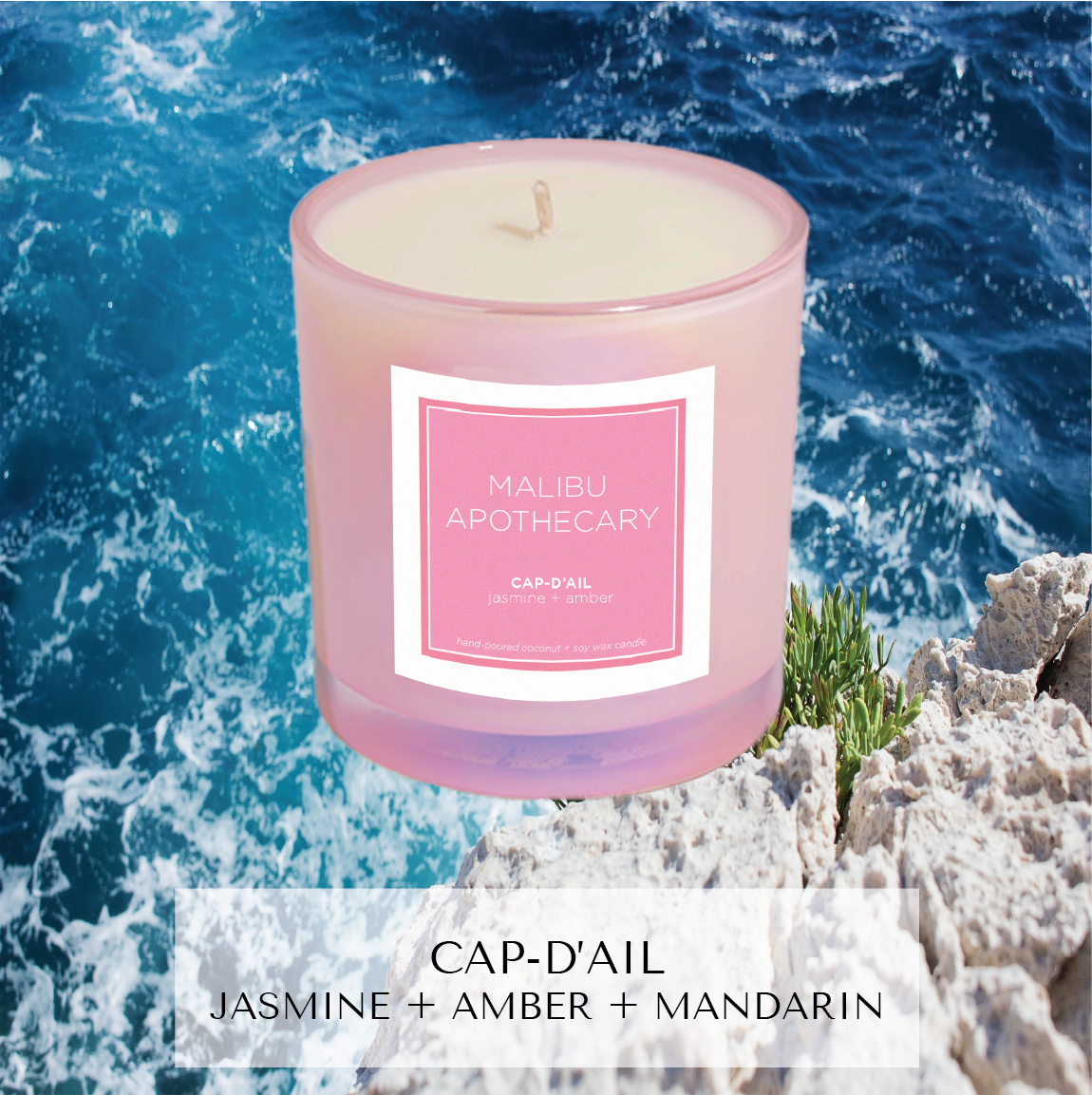 Iridescent Pink Candle Cap-d'Ail