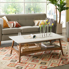 Parker Coffee Table Off-White Pecan