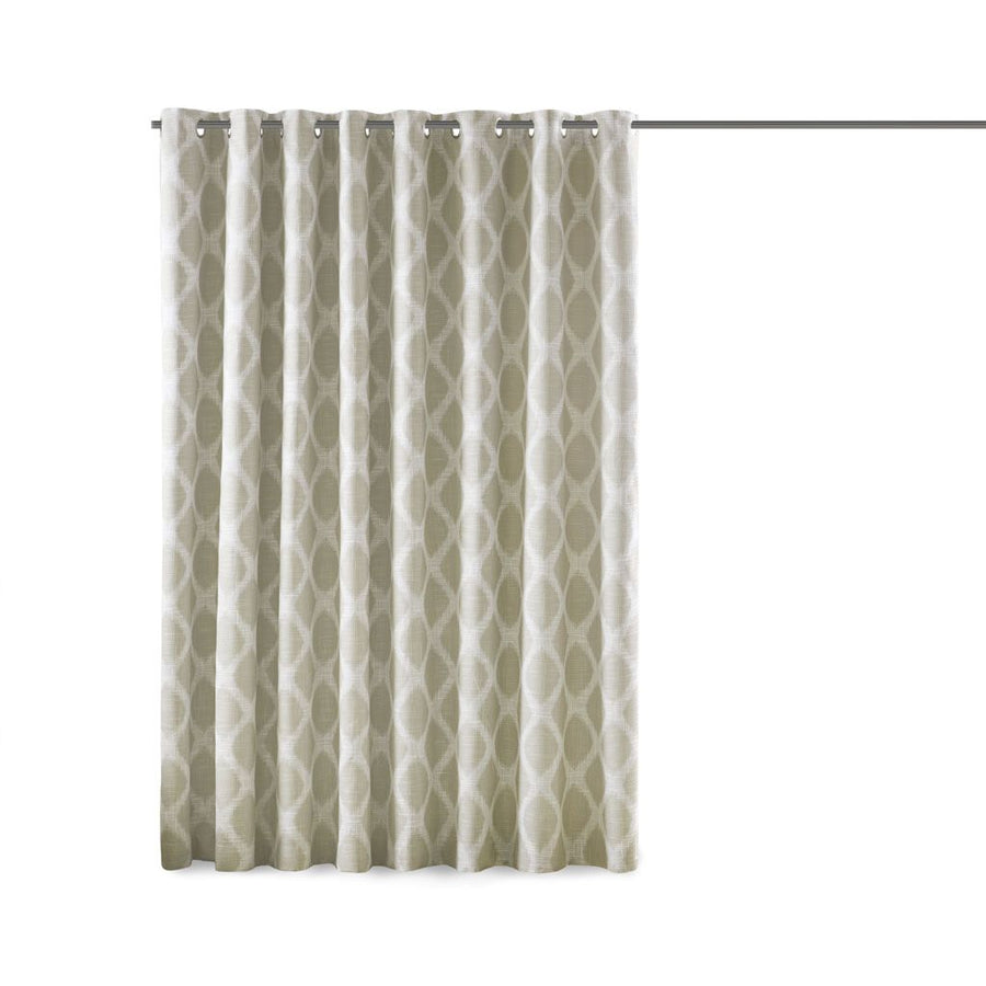 Blakesly Printed Ikat Blackout Patio Curtain 100x84"
