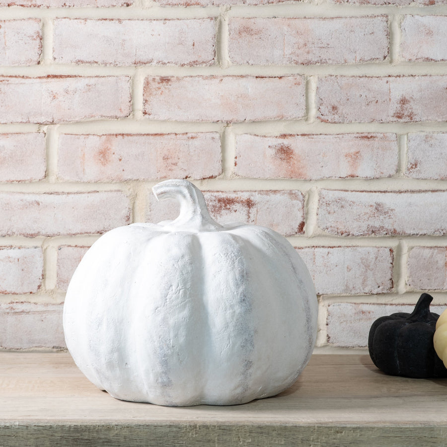White Terracotta Pumpkins | 2 Sizes Short