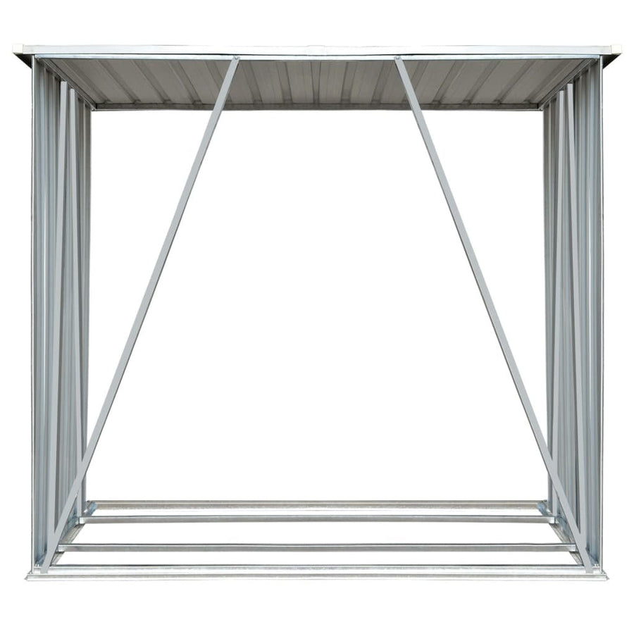 Galvanized Steel Garden Log Storage Shed