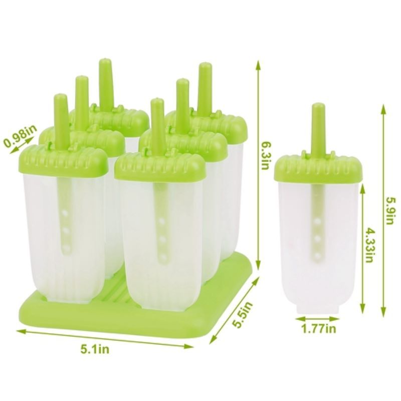 Reusable Plastic Popsicle Mold For Homemade Iced Snacks