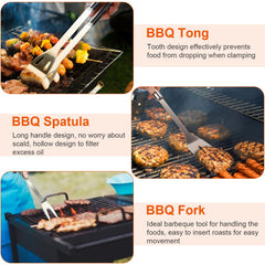 Stainless Steel BBQ Grill Tool Kit