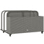 PE Rattan Pool Float Storage Organizer with Wheels, Mixed Gray Gray