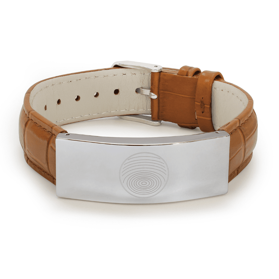 EMF Defense Bracelet Light Leather