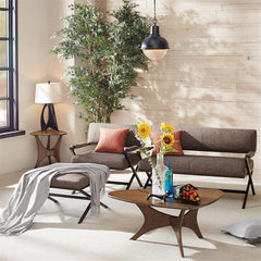 Blaze Triangle Wood Coffee Table