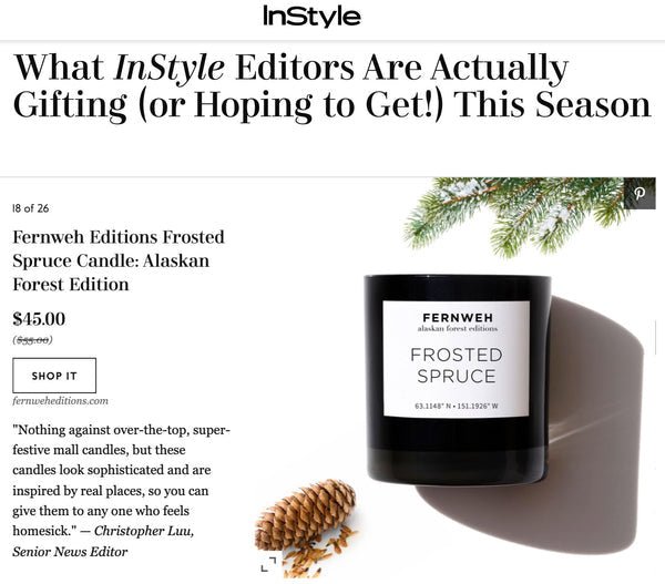 Frosted Spruce Scented Soy Candle