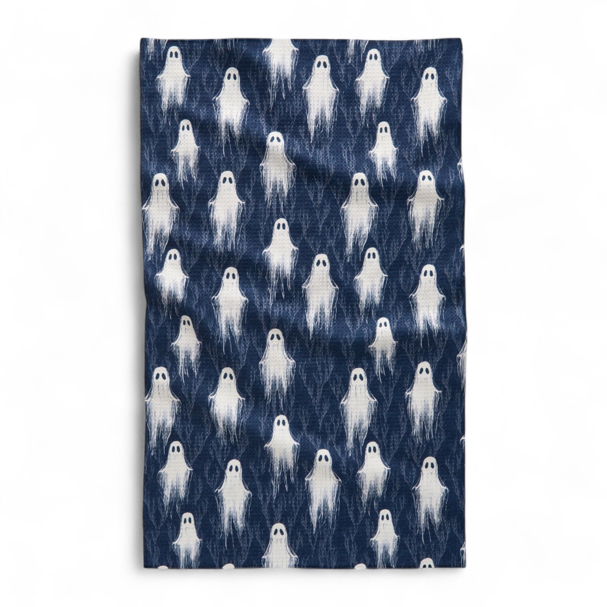 Ghosting Around Geometry Tea Towel