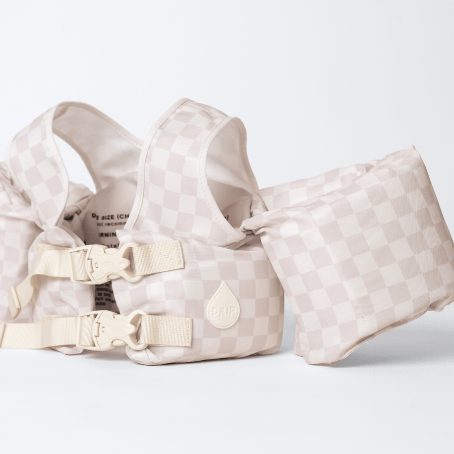 Neutral Checkered Kids Float