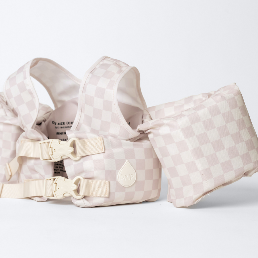 Neutral Checkered Kids Float