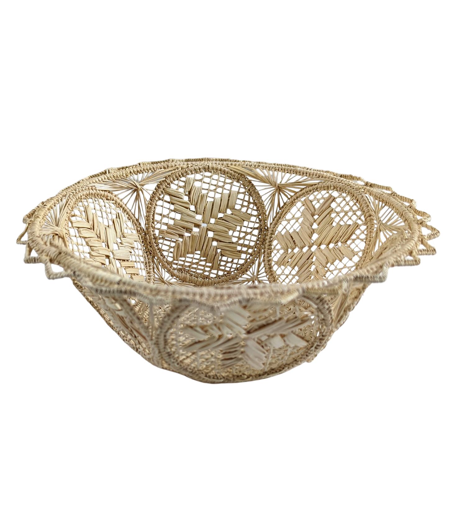 Starburst Handwoven Iraca Bread Basket