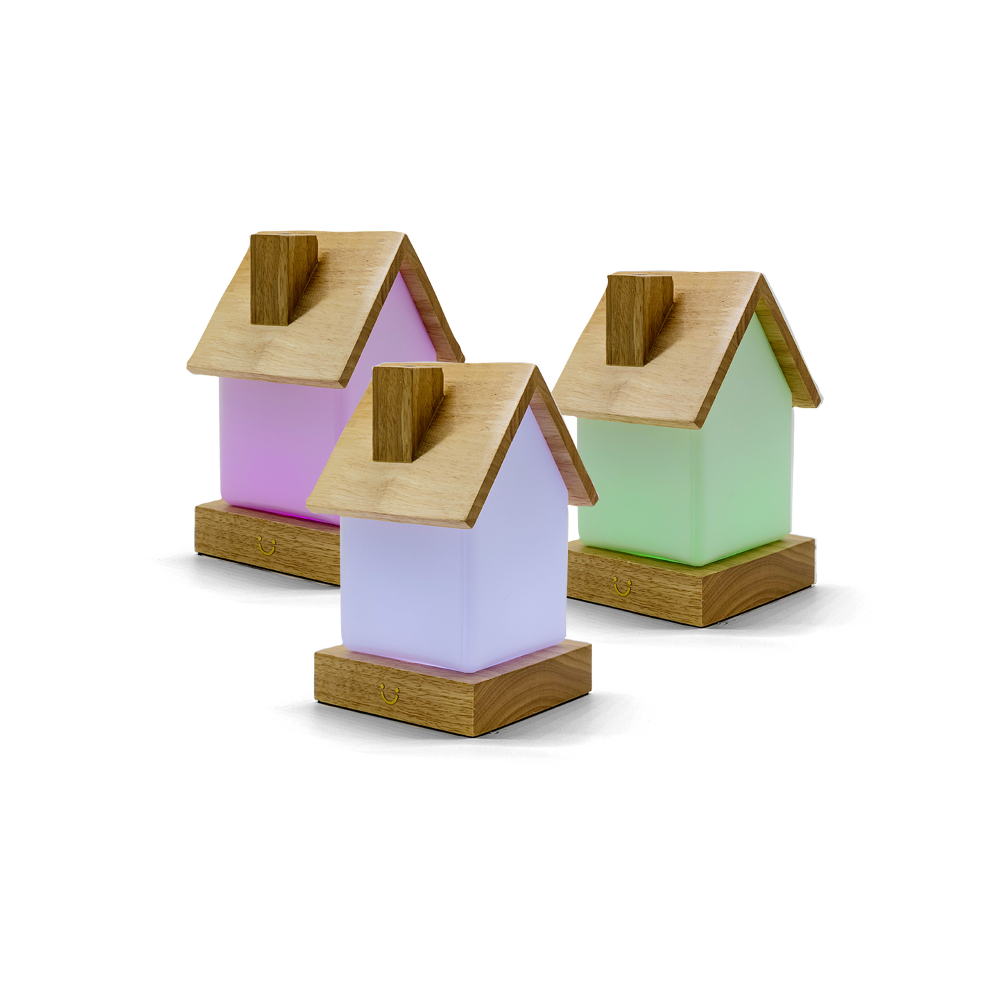 Modern Home Lamp Natural Set of Three